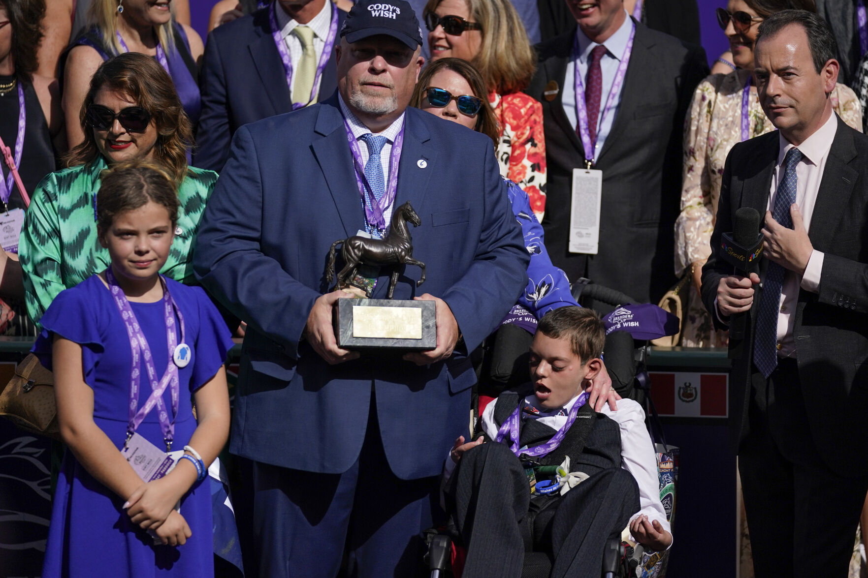 Cody Dorman - Breeders Cup Dirt Mile Cody's Wish winner's circle - 11-4-2023